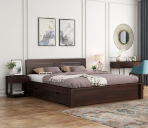 wooden bed design