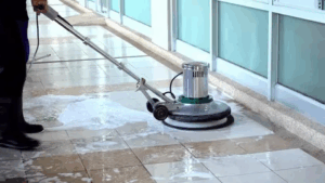 floor scrubber power washer is a special cleaning machine