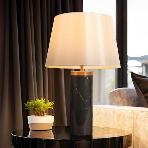 large black table lamp