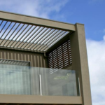 Fixed aluminium louvres